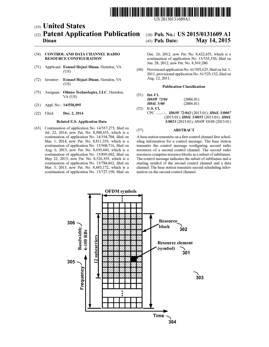 CONTROL AND DATA CHANNEL RADIO RESOURCE CONFIGURATION - diagram, schematic, and image 01