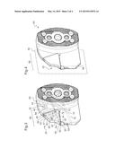 Cartridge for a grooving tool holder, corresponding grooving tool holder,     kit and assembly thereof diagram and image