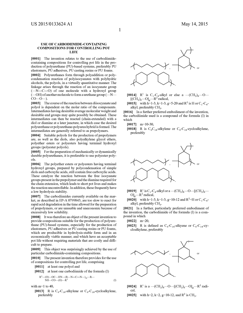 Use of carbodiimide-containing compositions for controlling pot life - diagram, schematic, and image 02