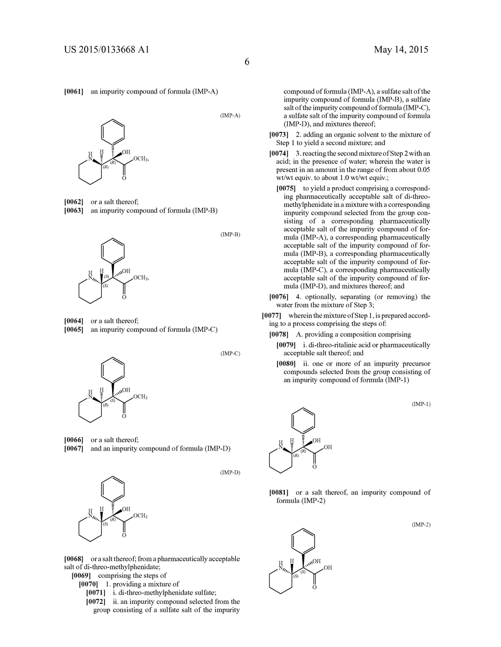 PROCESS FOR THE PREPARATION OF METHYLPHENIDATE AND PHARMACEUTICAL SALTS     THEREOF - diagram, schematic, and image 07