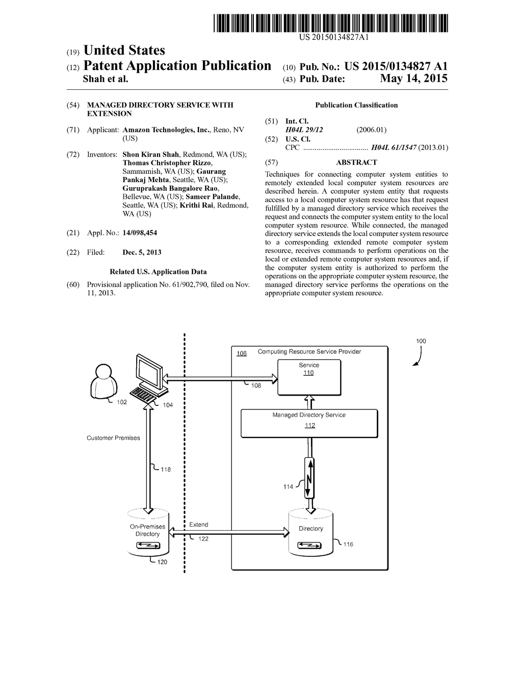 MANAGED DIRECTORY SERVICE WITH EXTENSION - diagram, schematic, and image 01