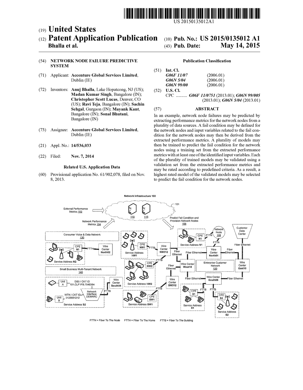 NETWORK NODE FAILURE PREDICTIVE SYSTEM - diagram, schematic, and image 01