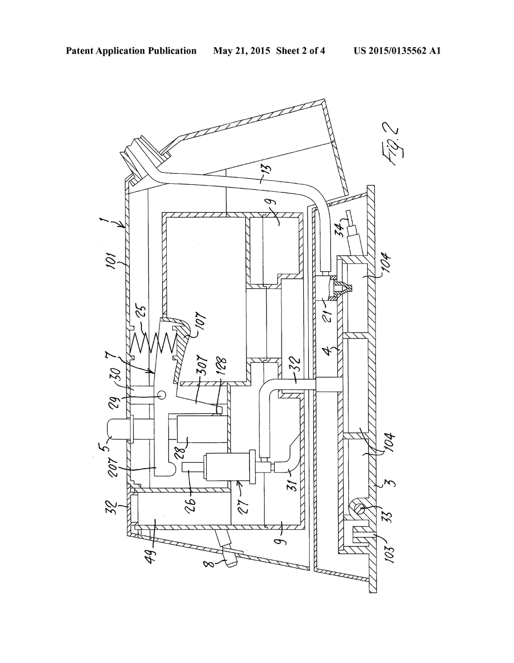 IRONING SYSTEM WITH IRON PROVIDED WITH SUPPLEMENTARY WATER TANK - diagram, schematic, and image 03