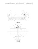 BRIDGE MAINTENANCE VEHICLE WITH HINGE-CONNECTED TYPE HANGING BRACKET AND     CAPABLE OF AVOIDING BRIDGE-SIDE OBSTACLES diagram and image