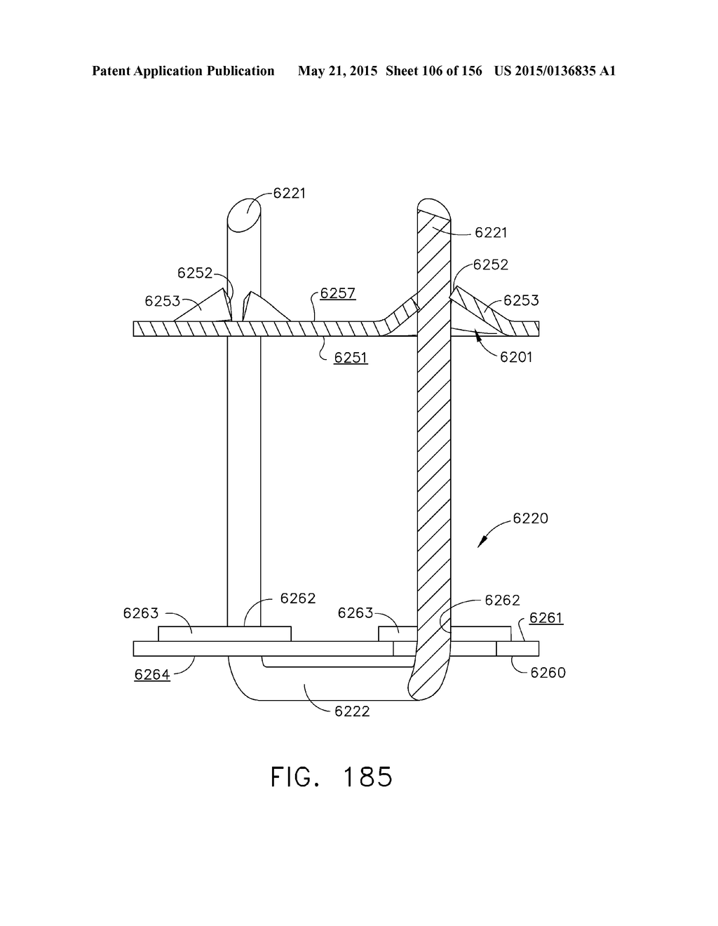 SURGICAL STAPLER WITH FLOATING ANVIL - diagram, schematic, and image 107