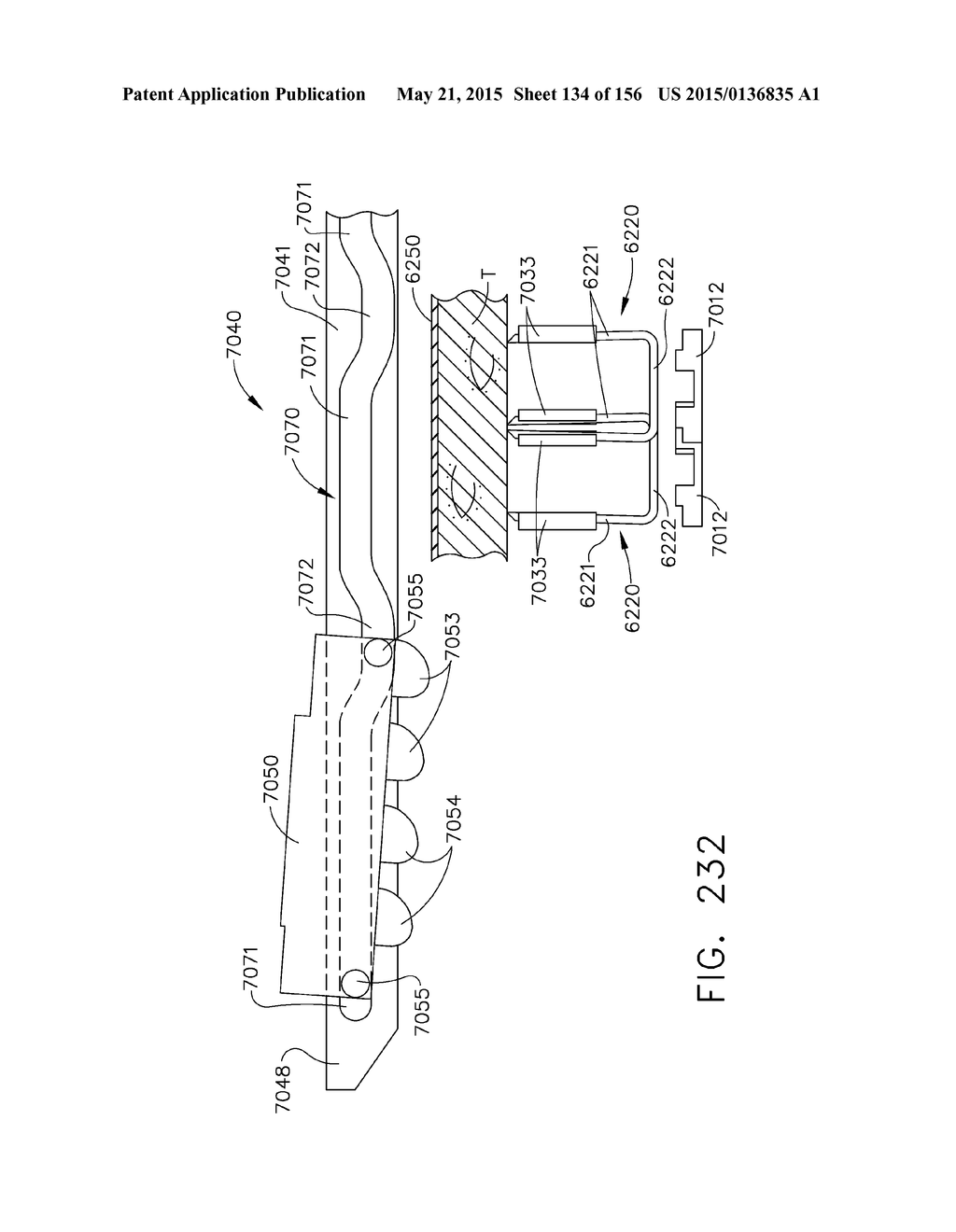 SURGICAL STAPLER WITH FLOATING ANVIL - diagram, schematic, and image 135