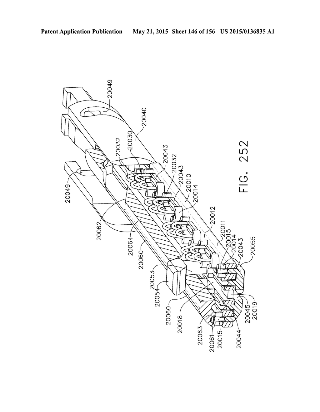 SURGICAL STAPLER WITH FLOATING ANVIL - diagram, schematic, and image 147