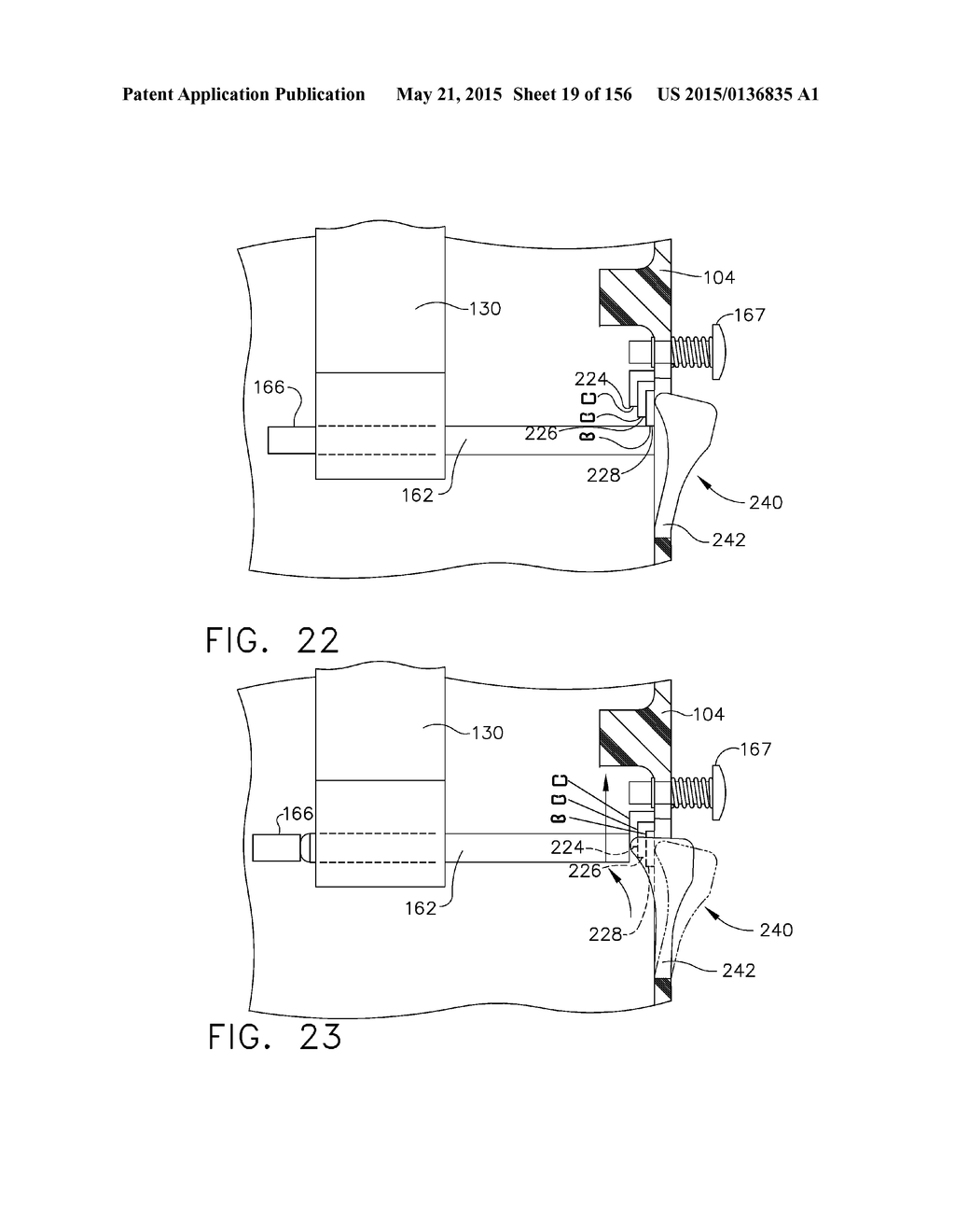 SURGICAL STAPLER WITH FLOATING ANVIL - diagram, schematic, and image 20