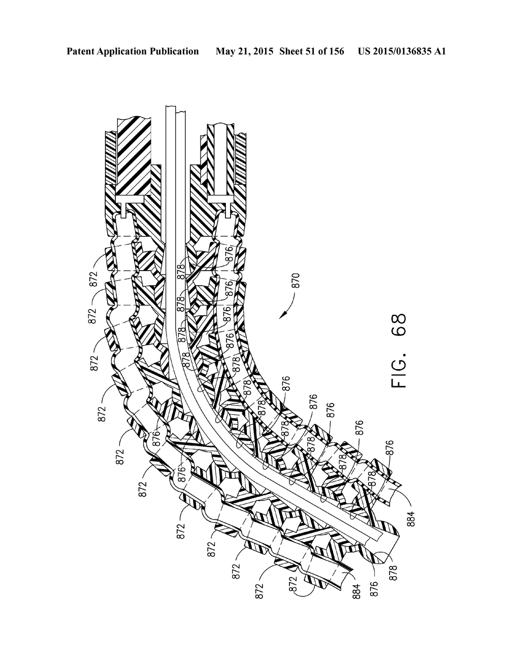 SURGICAL STAPLER WITH FLOATING ANVIL - diagram, schematic, and image 52