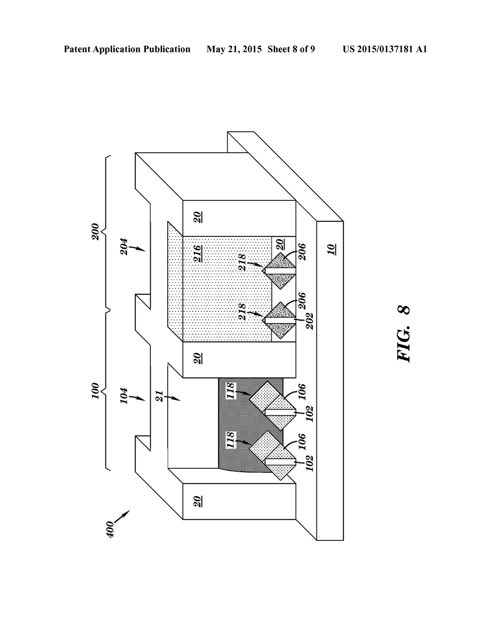 STRESS INDUCING CONTACT METAL IN FINFET CMOS - diagram, schematic, and image 09