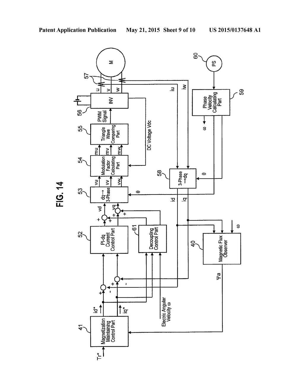 VARIABLE MAGNETOMOTIVE FORCE ROTARY ELECTRIC MACHINE AND CONTROL DEVICE     FOR VARIABLE MAGNETMOTIVE FORCE ROTARY ELECTRIC MACHINE - diagram, schematic, and image 10