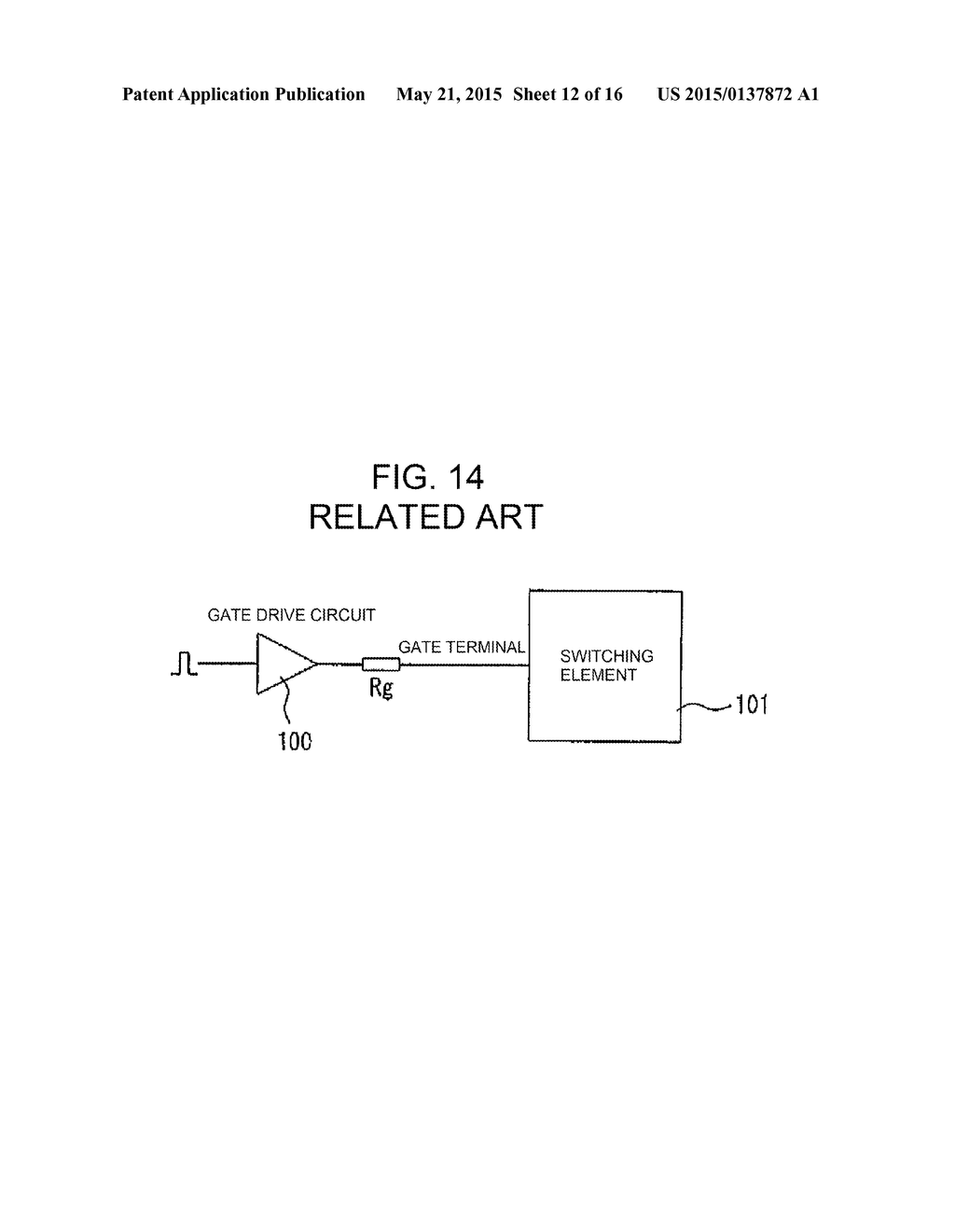 VOLTAGE CONTROLLED SWITCHING ELEMENT GATE DRIVE CIRCUIT - diagram, schematic, and image 13