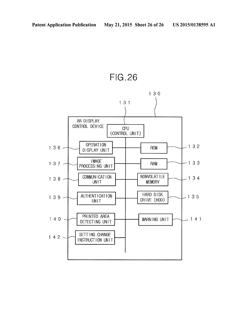 AR DISPLAY DEVICE, AR DISPLAY CONTROL DEVICE, PRINT CONDITION SETTING     SYSTEM, PRINT SYSTEM, PRINT SETTING DISPLAY METHOD, AND NON-TRANSITORY     COMPUTER-READABLE RECORDING MEDIUM - diagram, schematic, and image 27
