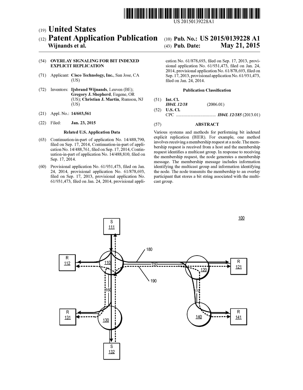 Overlay Signaling For Bit Indexed Explicit Replication - diagram, schematic, and image 01