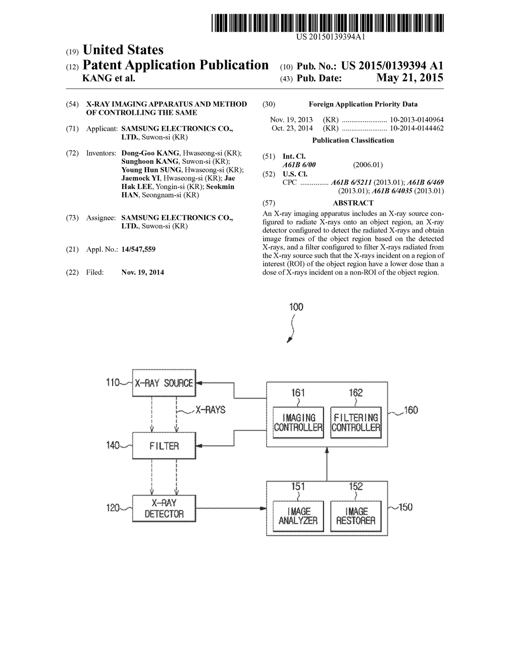 X-RAY IMAGING APPARATUS AND METHOD OF CONTROLLING THE SAME - diagram, schematic, and image 01