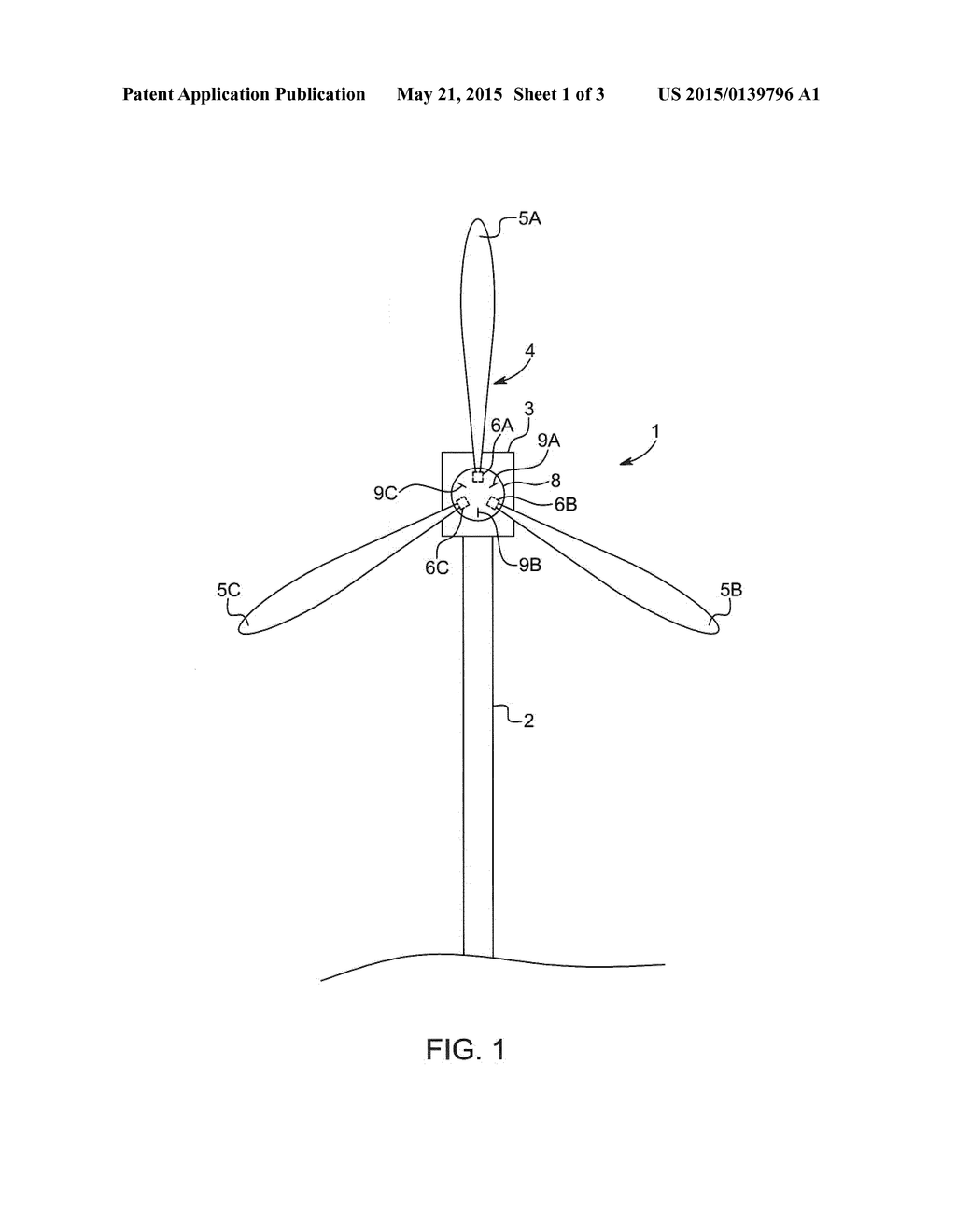 METHOD FOR CONTROLLING THE PITCH ANGLE OF AT LEAST ONE WIND TURBINE BLADE - diagram, schematic, and image 02