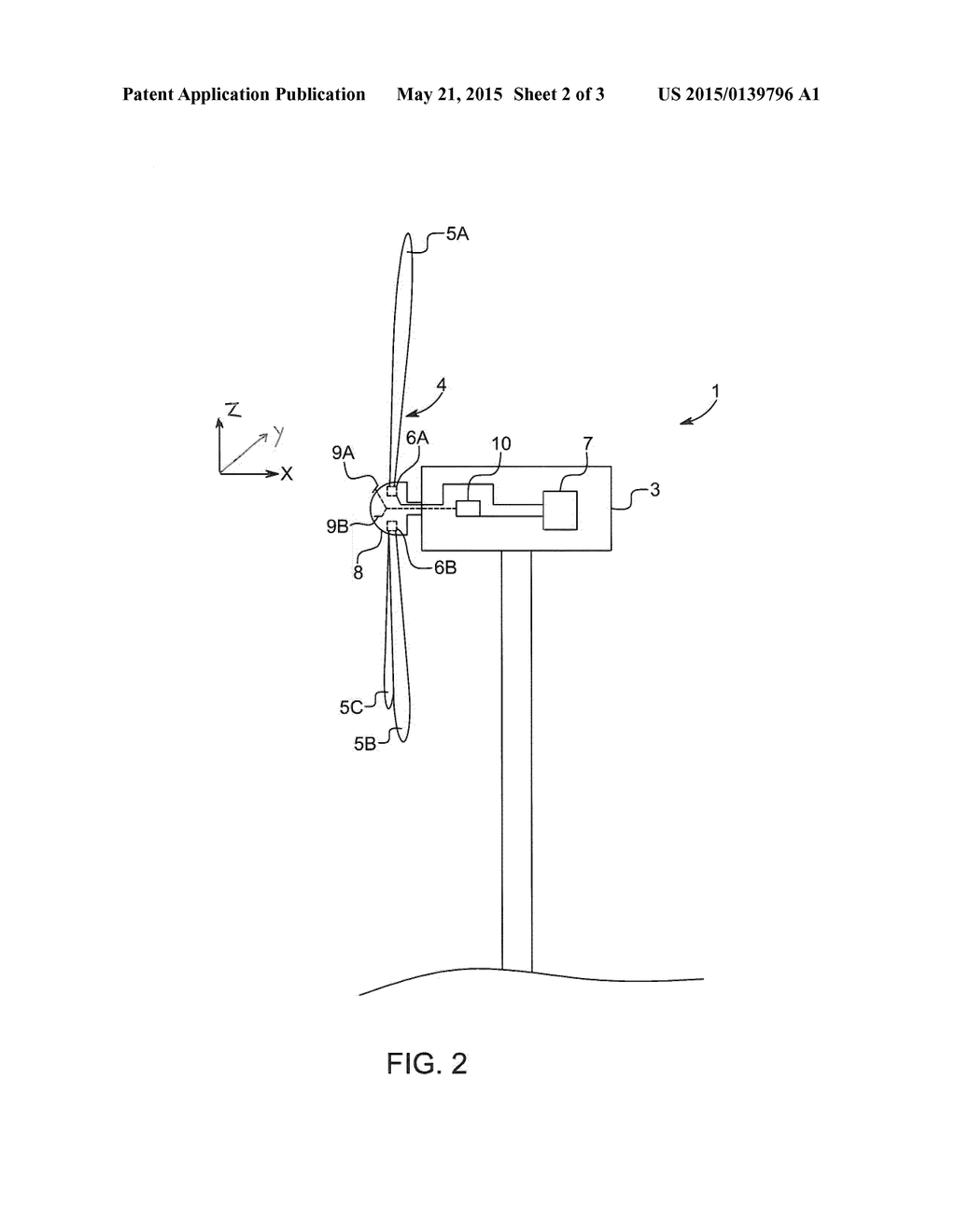 METHOD FOR CONTROLLING THE PITCH ANGLE OF AT LEAST ONE WIND TURBINE BLADE - diagram, schematic, and image 03