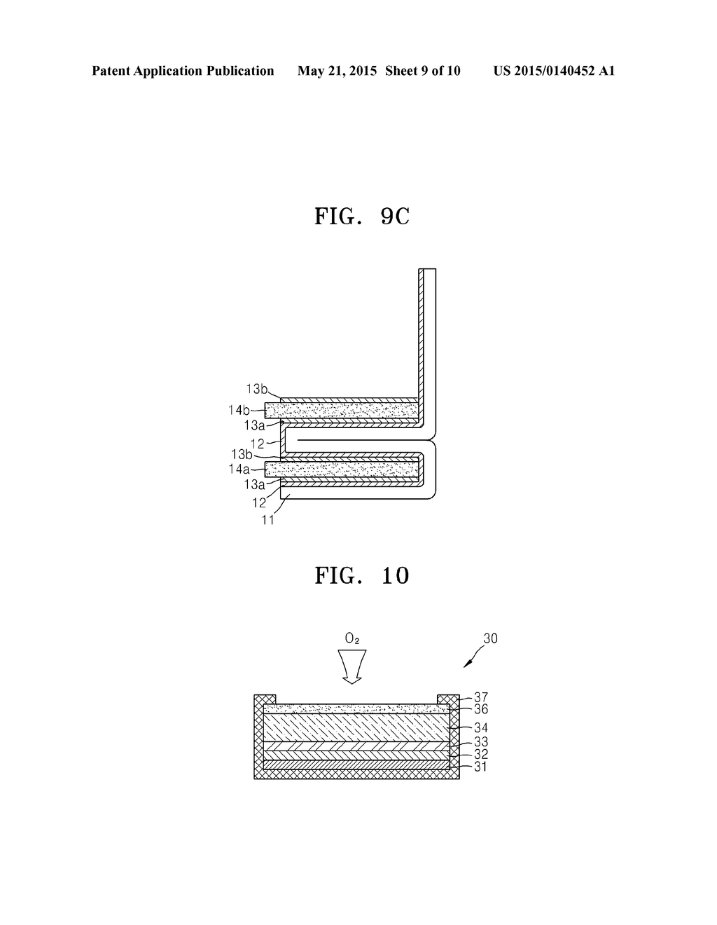 METAL-AIR BATTERY HAVING FOLDED STRUCTURE AND METHOD OF MANUFACTURING THE     SAME - diagram, schematic, and image 10