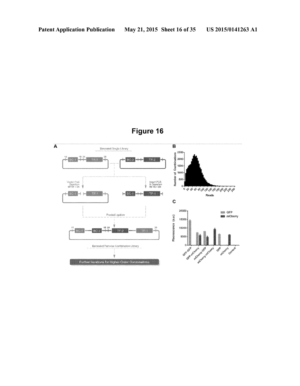 MASSIVELY PARALLEL COMBINATORIAL GENETICS - diagram, schematic, and image 17