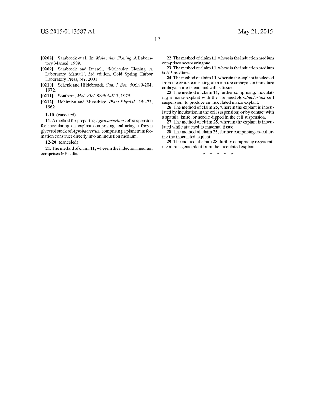 METHODS FOR PRODUCING TRANSGENIC PLANTS - diagram, schematic, and image 19