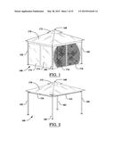 Frame and Roof System for a Portable Shelter diagram and image