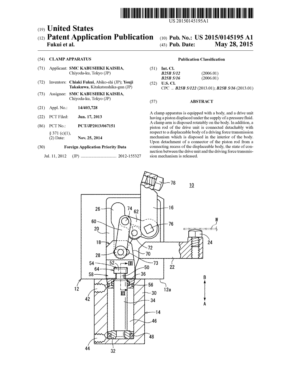 CLAMP APPARATUS - diagram, schematic, and image 01