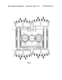 SMALL-RESISTANCE HIGH-EFFICIENCY MINING DEVICE WITH MULTIPLE LAYERS OF     PERCUSSION HEADS diagram and image