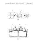 SMALL-RESISTANCE HIGH-EFFICIENCY MINING DEVICE WITH MULTIPLE LAYERS OF     PERCUSSION HEADS diagram and image