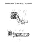 SMALL-RESISTANCE HIGH-EFFICIENCY MINING DEVICE WITH MULTIPLE LAYERS OF     PERCUSSION HEADS diagram and image