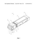 PLUGGABLE OPTICAL MOUDLE LATCH MECHANISM AND METHOD diagram and image