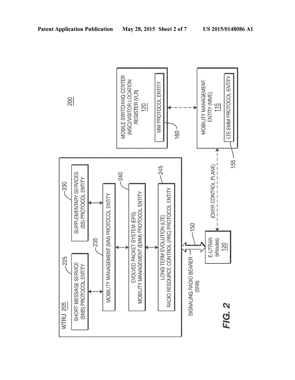 METHOD AND APPARATUS FOR COMMUNICATING SHORT MESSAGE SERVICE AND     SUPPLEMENTARY SERVICES MESSAGES - diagram, schematic, and image 03