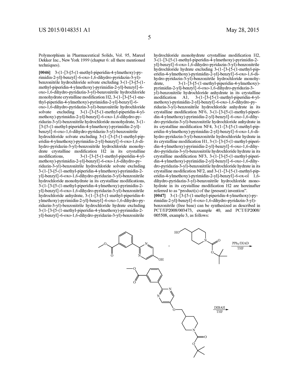 NOVEL POLYMORPHIC FORMS OF     3-(1--6-OXO-1,6-DIHYDRO-PYRIDAZIN-3-YL)-BENZONITRILE HYDROCHLORIDE SALT     AND PROCESSES OF MANUFACTURING THEREOF - diagram, schematic, and image 44