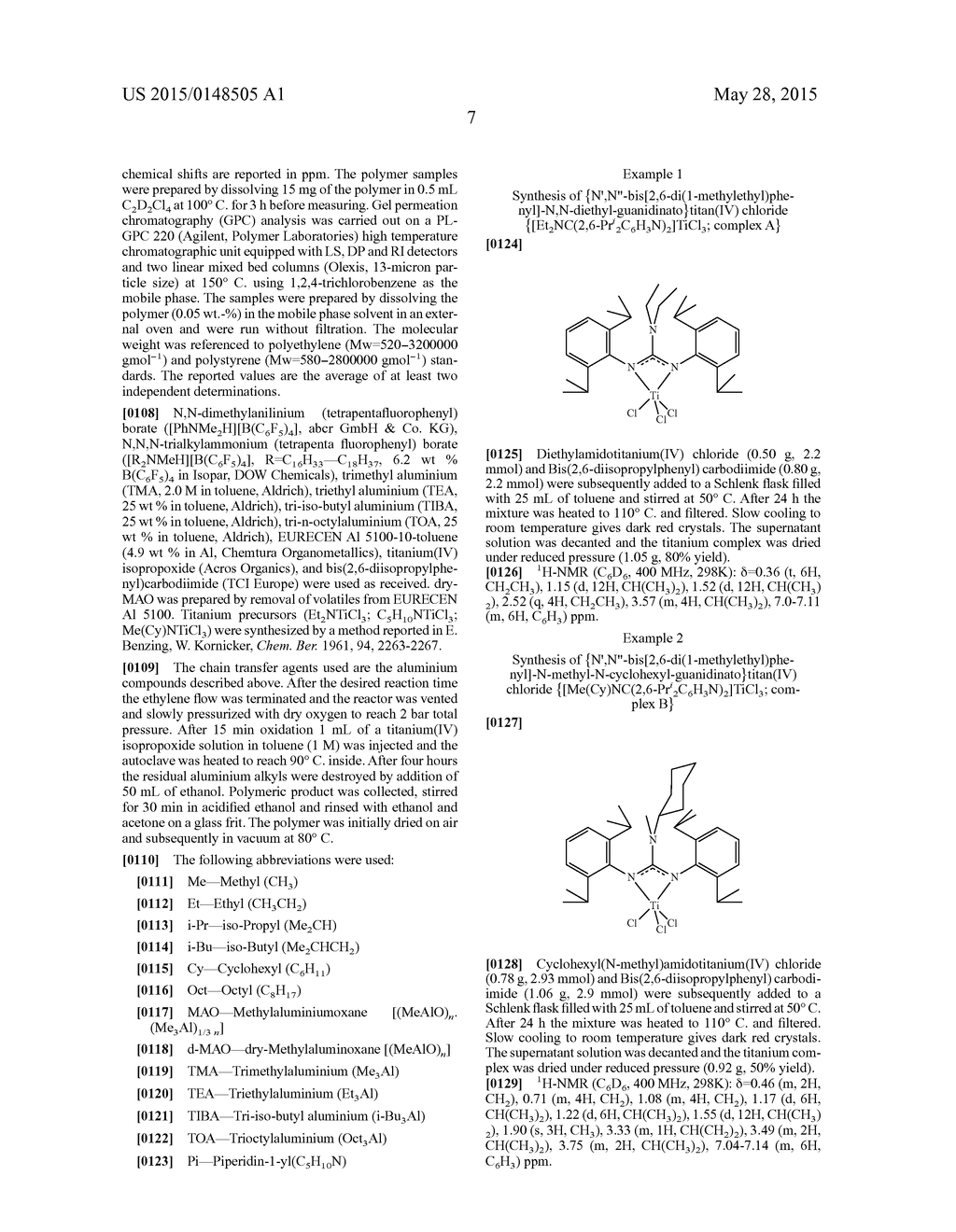 Amidinate and Guanidinate Complexes, Their Use as Chain Transfer     Polymerization Catalysts and Long Chain Alcohols Obtained by Such Process - diagram, schematic, and image 08