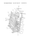 DEVICE FOR LAYERED STACKING A SUPPORT diagram and image