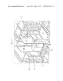 DEVICE FOR LAYERED STACKING A SUPPORT diagram and image