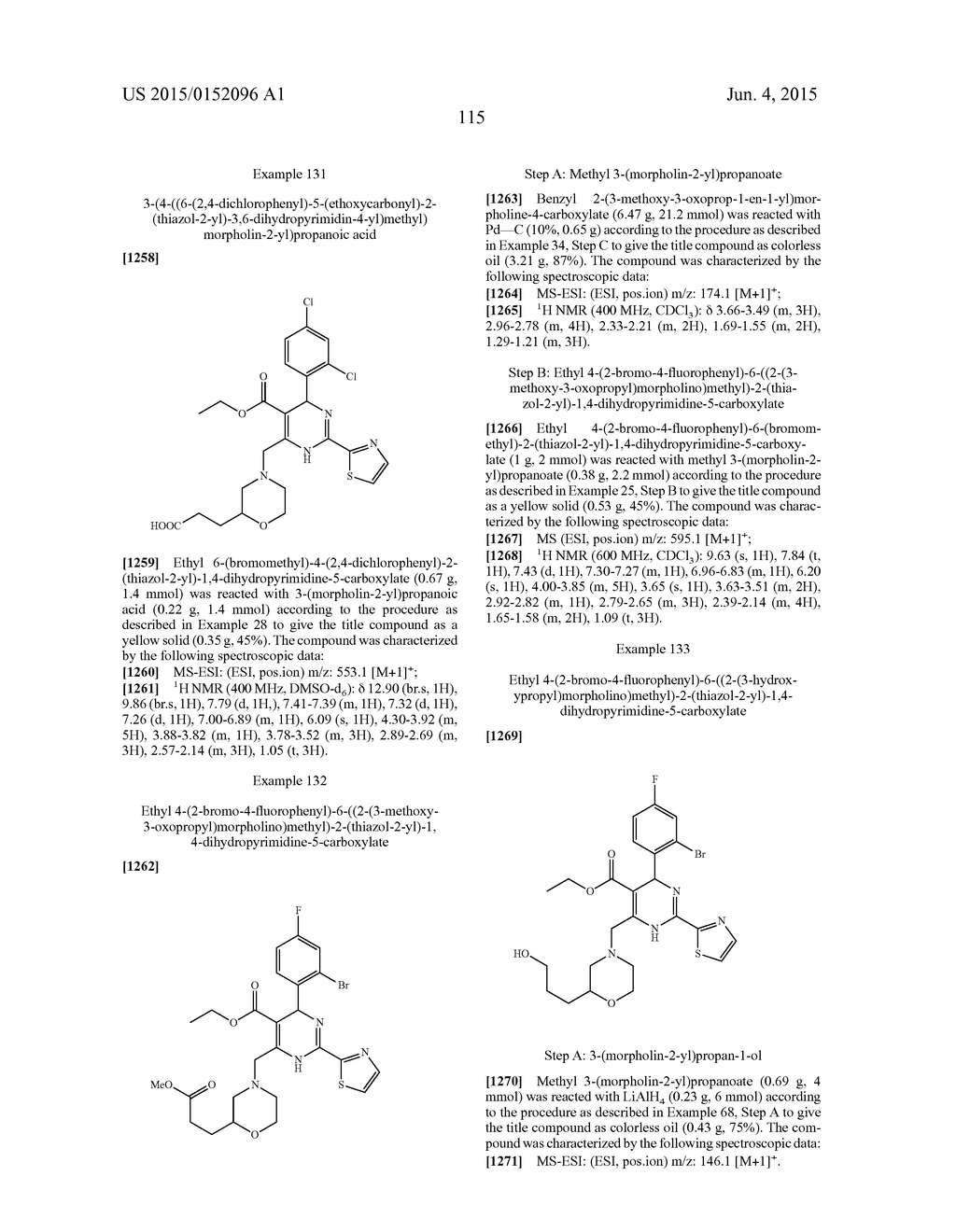 DIHYDROPYRIMIDINE COMPOUNDS AND THEIR APPLICATION IN PHARMACEUTICALS - diagram, schematic, and image 116