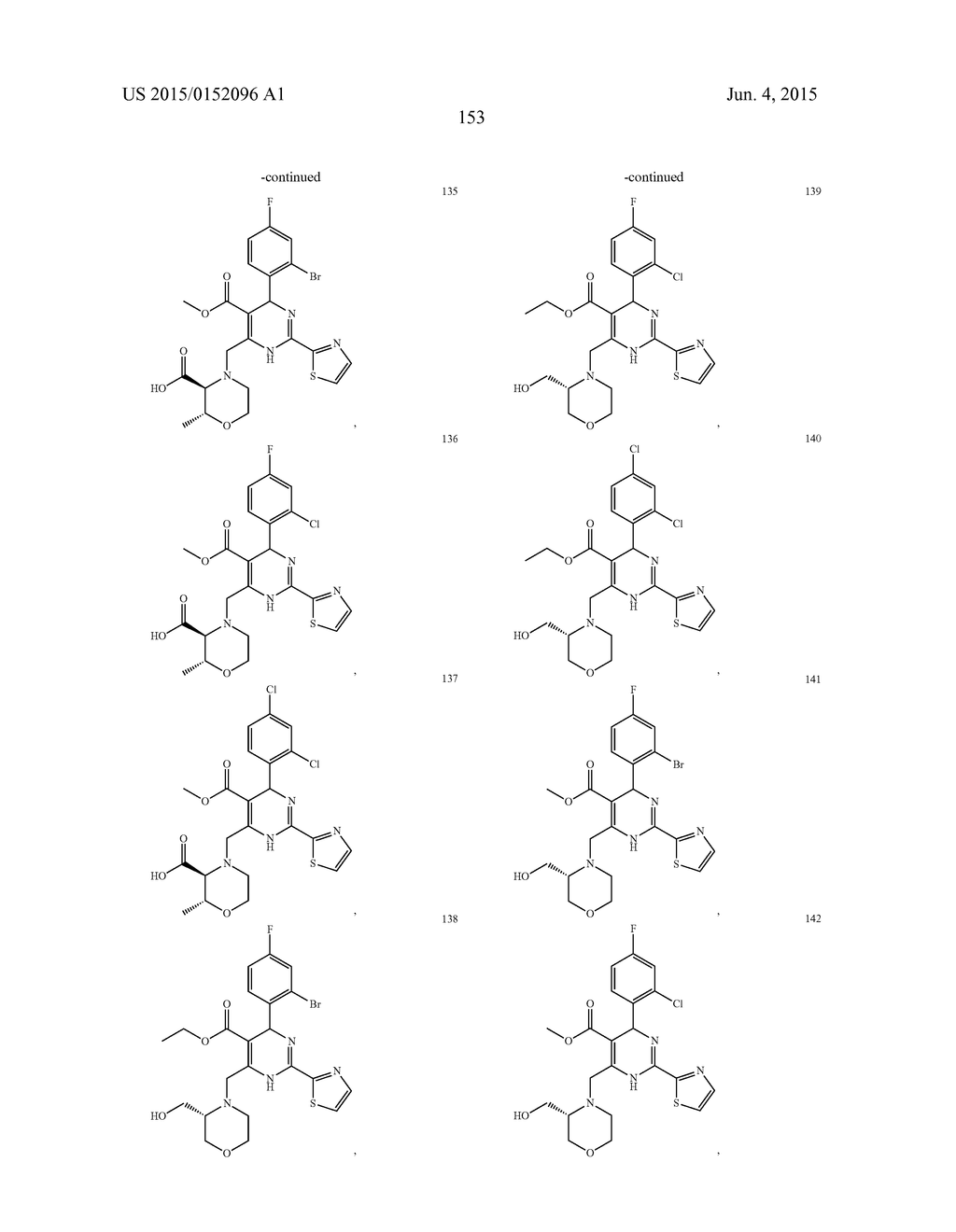 DIHYDROPYRIMIDINE COMPOUNDS AND THEIR APPLICATION IN PHARMACEUTICALS - diagram, schematic, and image 154