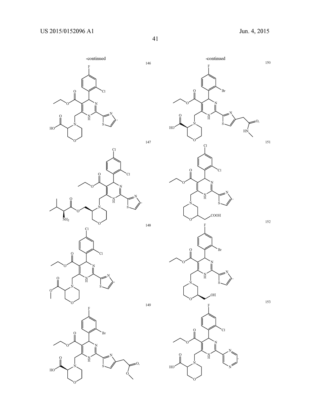 DIHYDROPYRIMIDINE COMPOUNDS AND THEIR APPLICATION IN PHARMACEUTICALS - diagram, schematic, and image 42