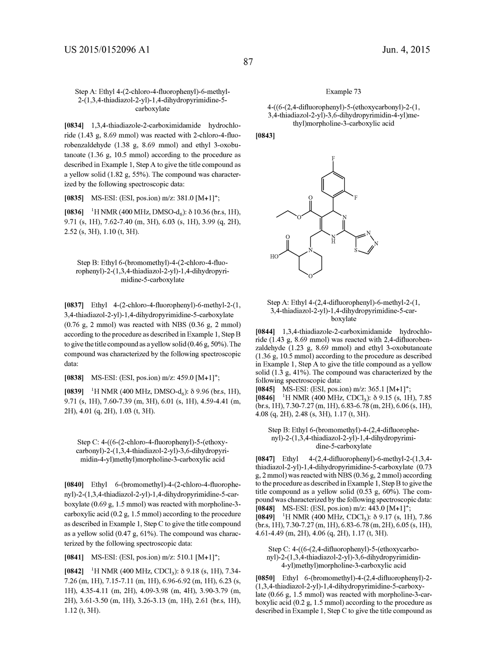 DIHYDROPYRIMIDINE COMPOUNDS AND THEIR APPLICATION IN PHARMACEUTICALS - diagram, schematic, and image 88