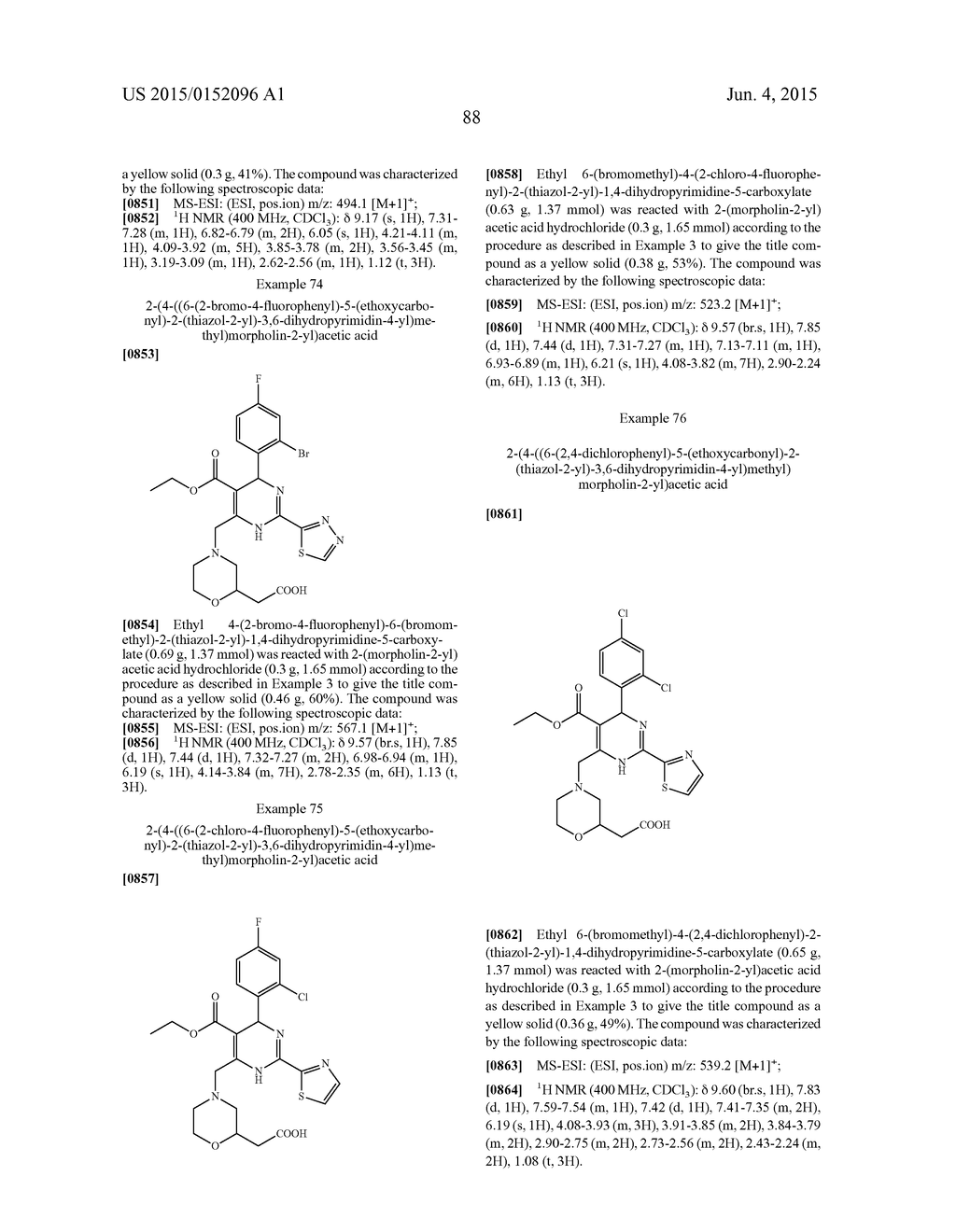 DIHYDROPYRIMIDINE COMPOUNDS AND THEIR APPLICATION IN PHARMACEUTICALS - diagram, schematic, and image 89