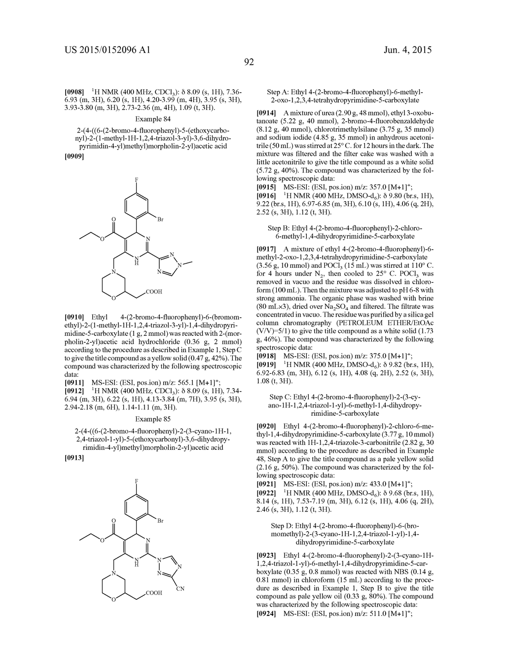 DIHYDROPYRIMIDINE COMPOUNDS AND THEIR APPLICATION IN PHARMACEUTICALS - diagram, schematic, and image 93