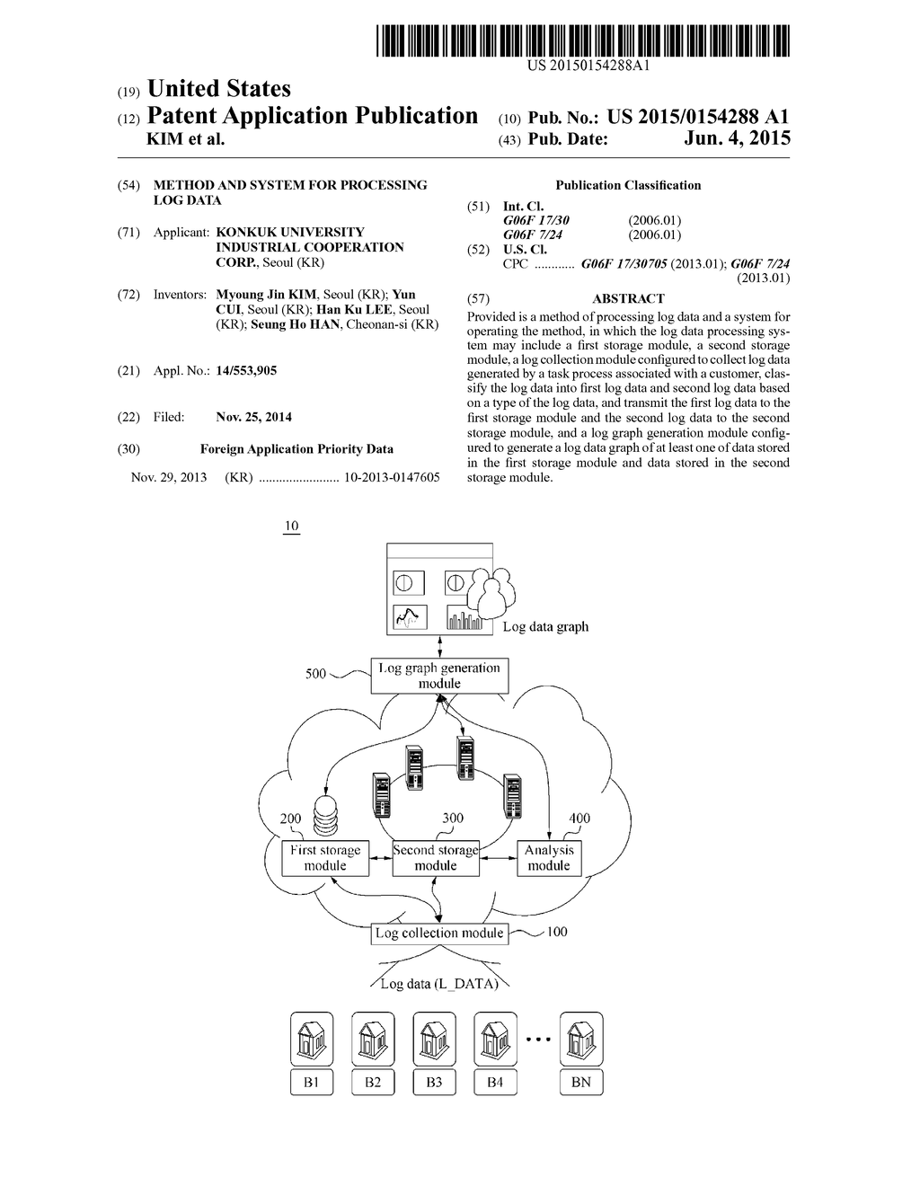 METHOD AND SYSTEM FOR PROCESSING LOG DATA - diagram, schematic, and image 01