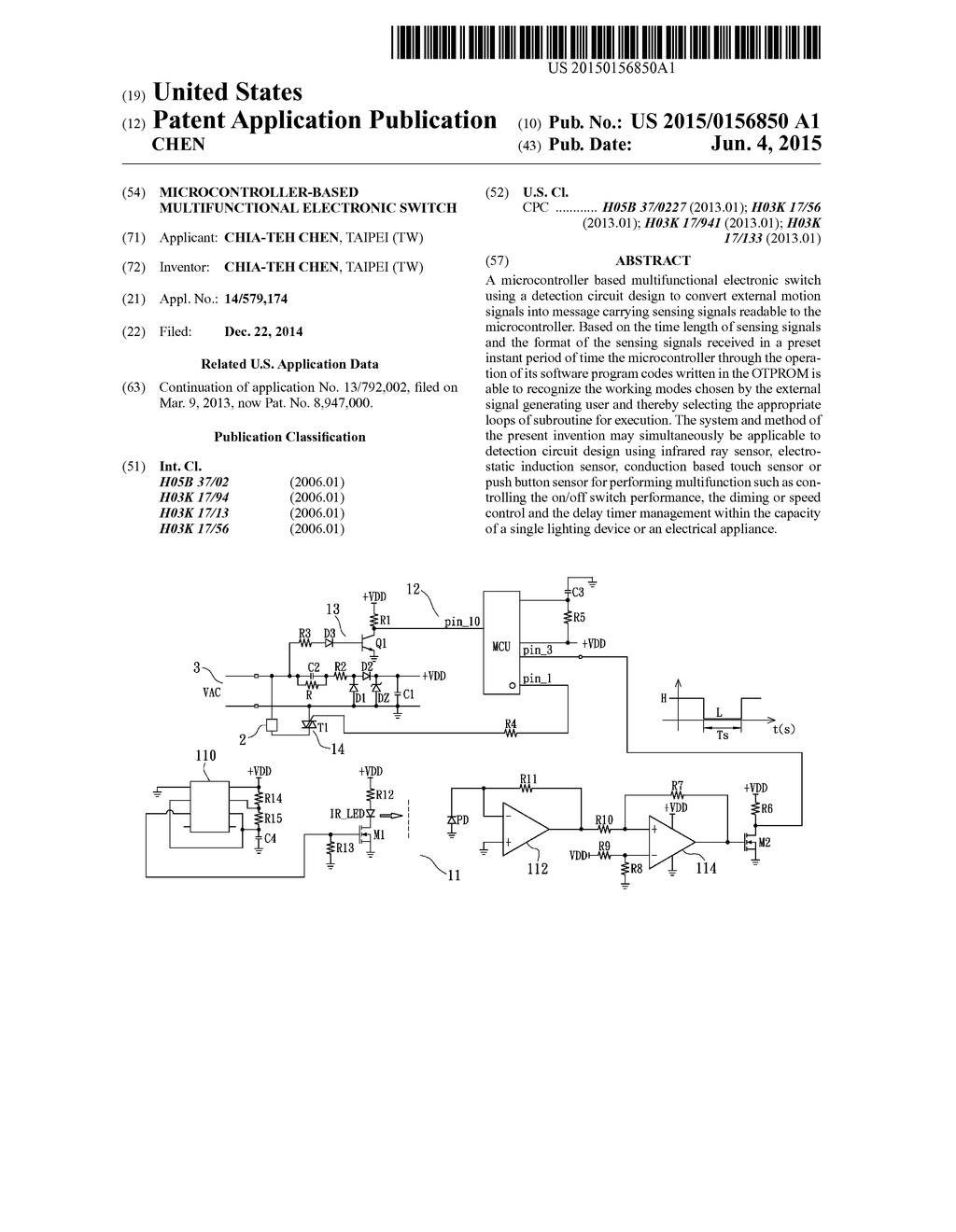 MICROCONTROLLER-BASED MULTIFUNCTIONAL ELECTRONIC SWITCH - diagram, schematic, and image 01