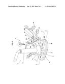 Transcranial magnetic stimulation induction coil device with attachment     portion for receiving tracking device diagram and image