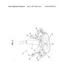 Transcranial magnetic stimulation induction coil device with attachment     portion for receiving tracking device diagram and image