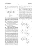 FLUORESCENCE AND DELAYED FLUORESCENCE-TYPE ORGANIC LIGHT-EMITTING MATERIAL     AND ELEMENT diagram and image