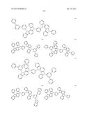 FLUORESCENCE AND DELAYED FLUORESCENCE-TYPE ORGANIC LIGHT-EMITTING MATERIAL     AND ELEMENT diagram and image