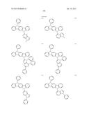 FLUORESCENCE AND DELAYED FLUORESCENCE-TYPE ORGANIC LIGHT-EMITTING MATERIAL     AND ELEMENT diagram and image