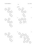 FLUORESCENCE AND DELAYED FLUORESCENCE-TYPE ORGANIC LIGHT-EMITTING MATERIAL     AND ELEMENT diagram and image