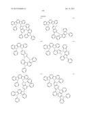 FLUORESCENCE AND DELAYED FLUORESCENCE-TYPE ORGANIC LIGHT-EMITTING MATERIAL     AND ELEMENT diagram and image